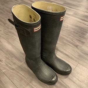 Hunter rain boot switch black insert socks